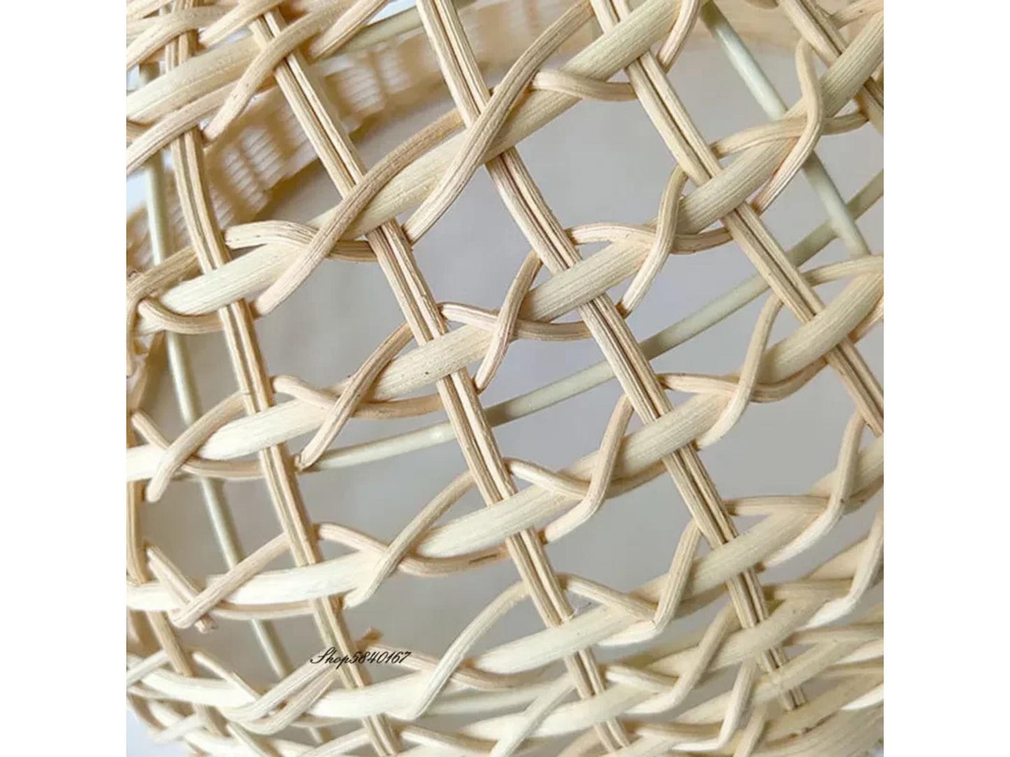 Boho Bamboo Rattan Chandelier