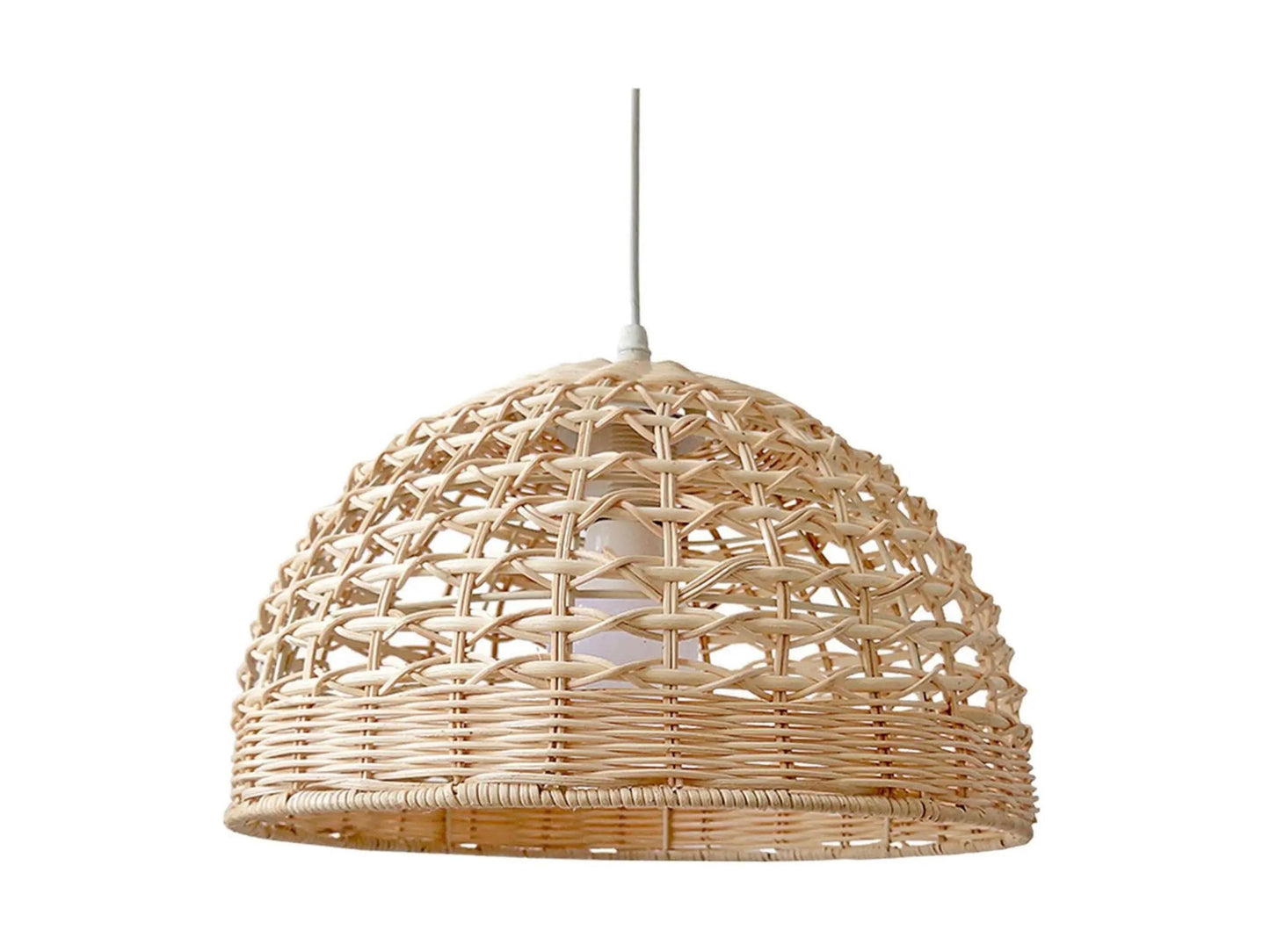 Boho Bamboo Rattan Chandelier