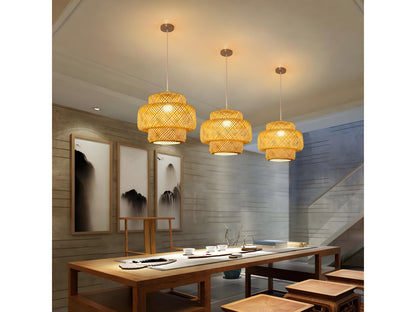 Handmade Bamboo Rattan Pendant Light