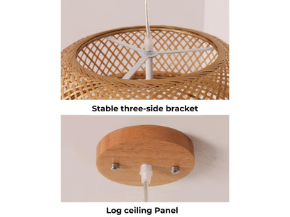 Handmade Bamboo Rattan Pendant Light