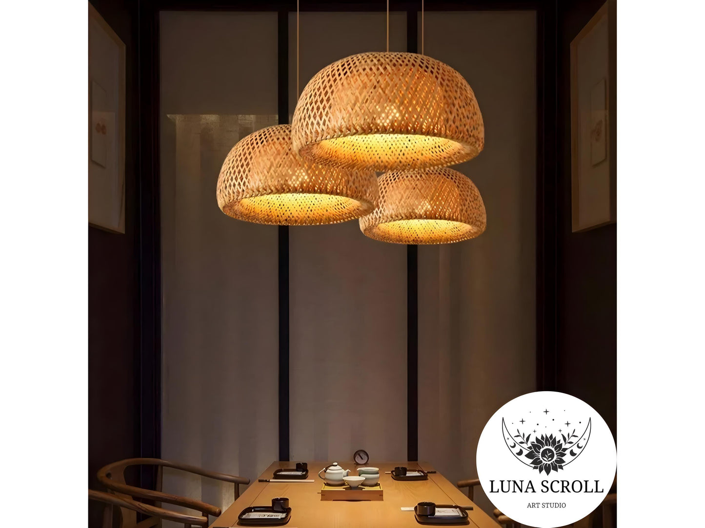 Bamboo Lustre Chandelier