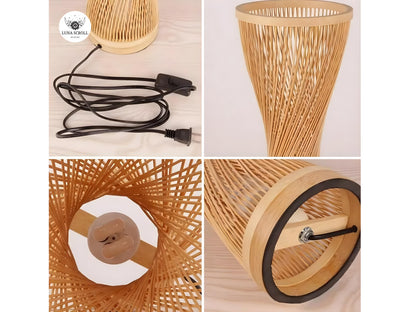 Handmade Bamboo Rattan Table Lamp