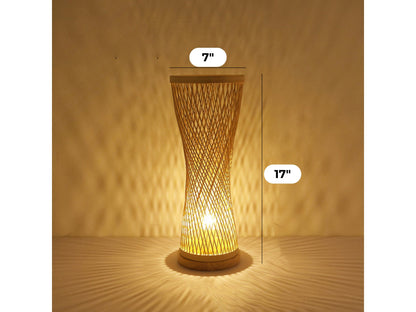 Handmade Bamboo Rattan Table Lamp