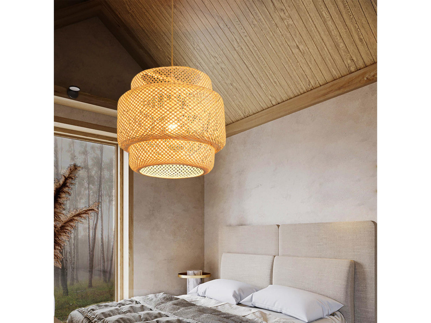 Handmade Bamboo Rattan Pendant Light