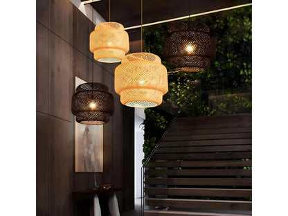 Handmade Bamboo Rattan Pendant Light