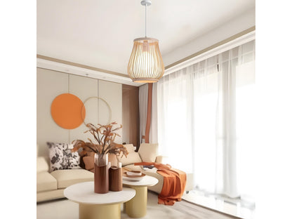 Japanese Wooden Pendant Light