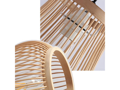 Japanese Wooden Pendant Light