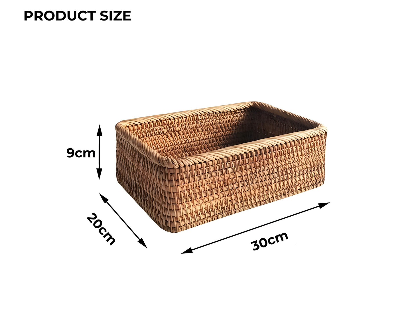 Handwoven Rattan Storage Basket