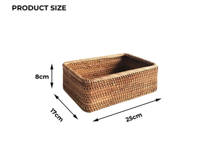 Handwoven Rattan Storage Basket