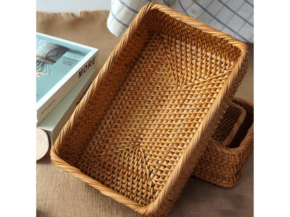 Handwoven Rattan Storage Basket