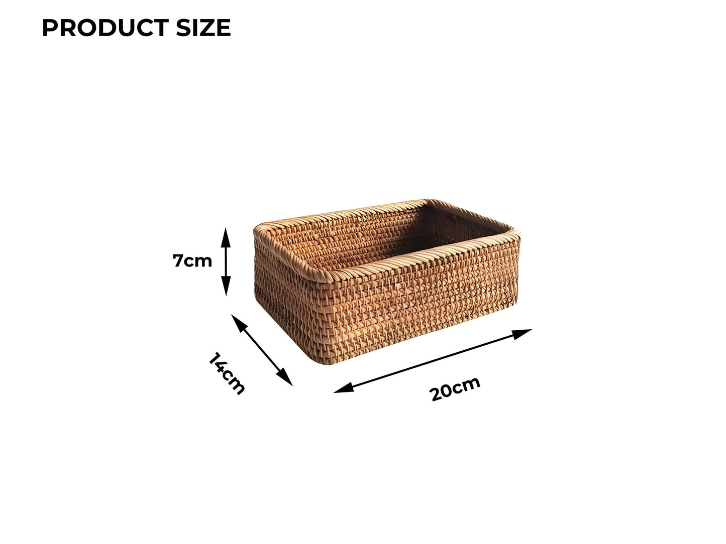 Handwoven Rattan Storage Basket