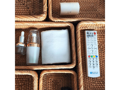 Handwoven Rattan Storage Basket