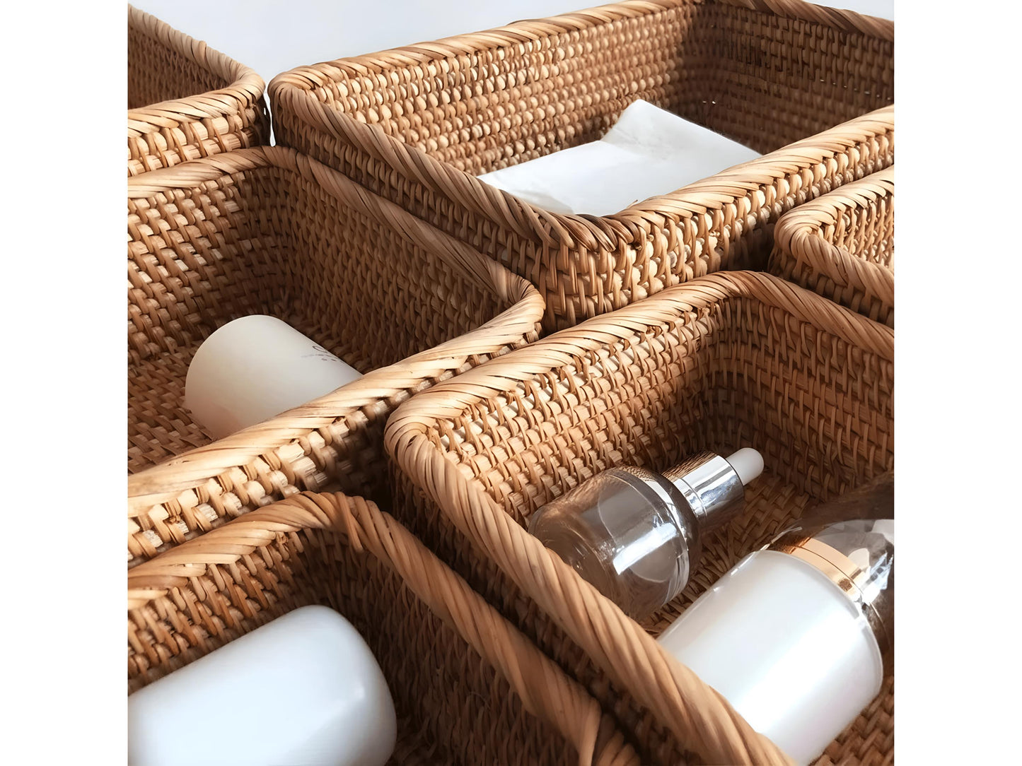 Handwoven Rattan Storage Basket