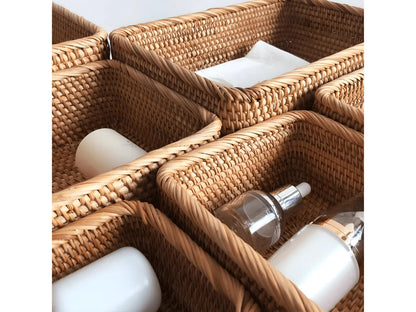 Handwoven Rattan Storage Basket
