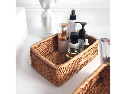 Handwoven Rattan Storage Basket