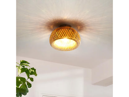 Handwoven Bamboo Ceiling Lamp