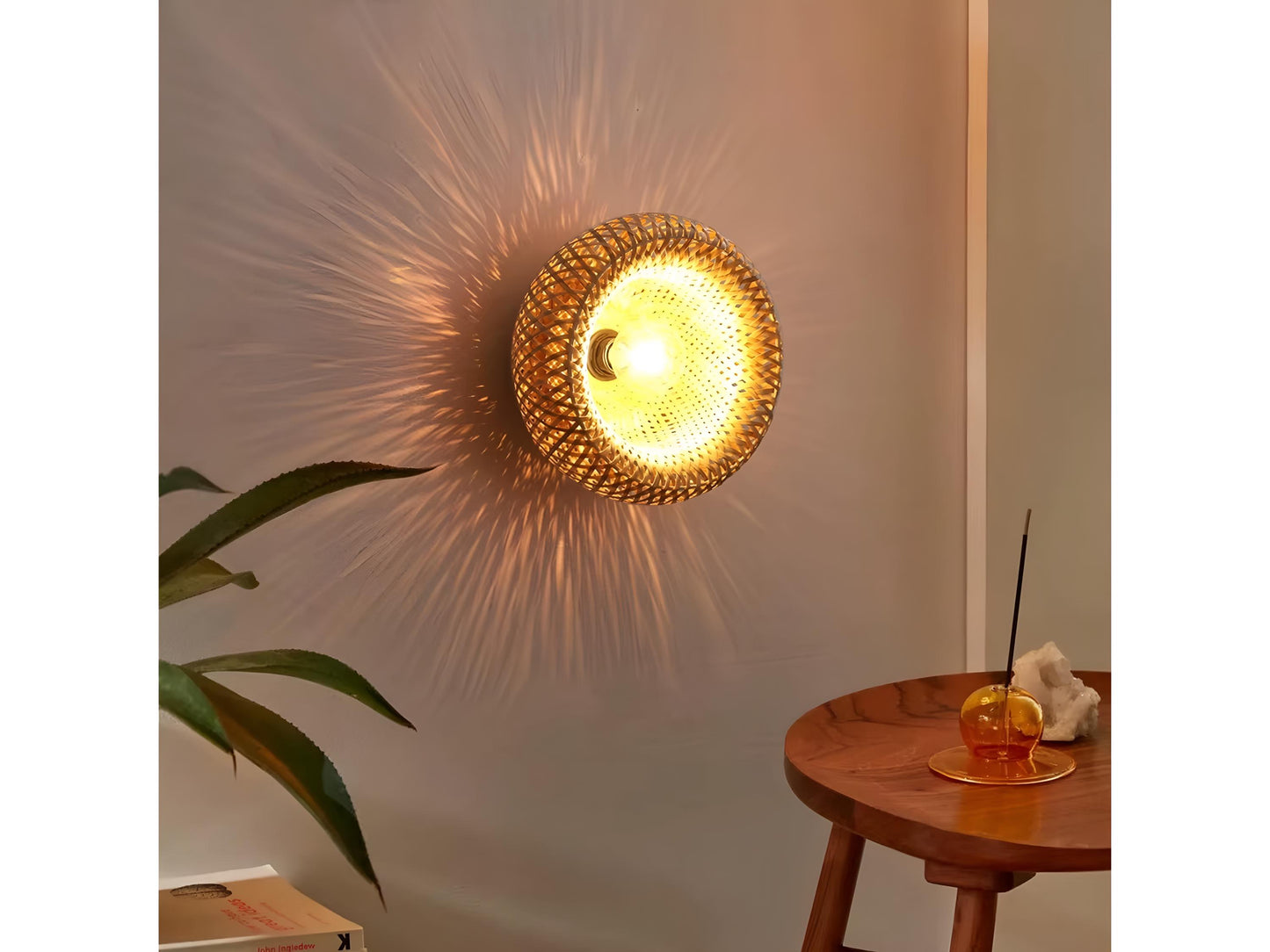 Handwoven Bamboo Ceiling Lamp
