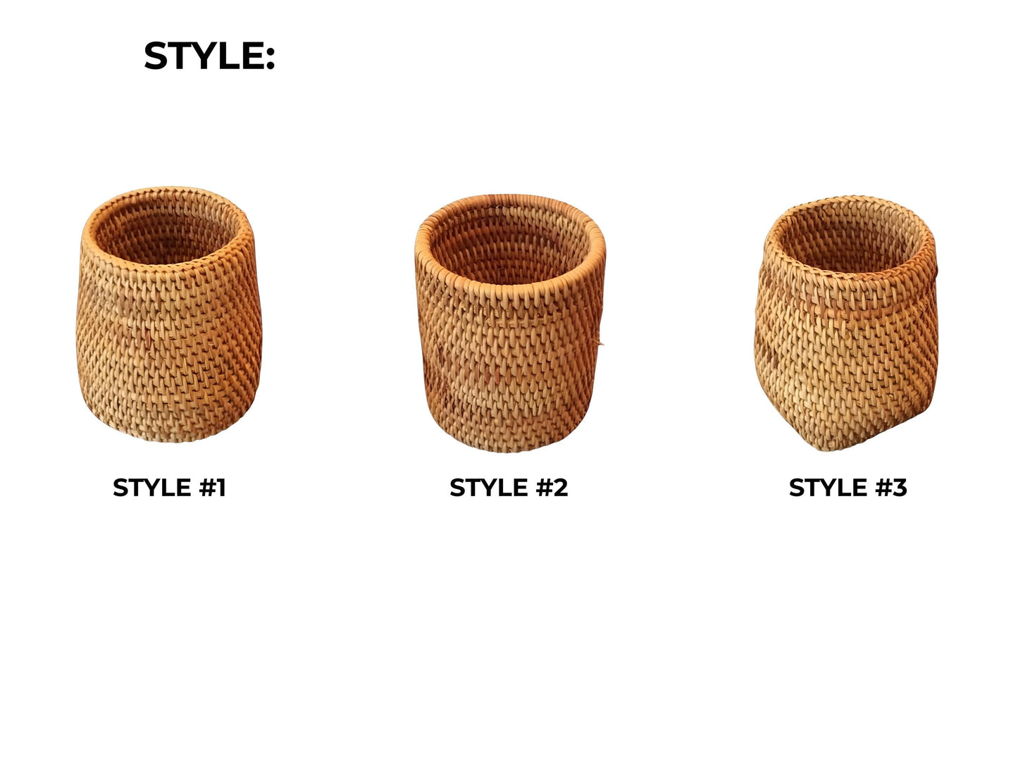 Handmade Rattan Utensil Organizer