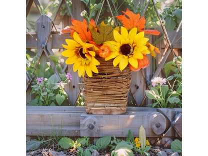 Handwoven Rattan Door Basket